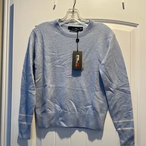 Ralph Lauren Women's Sky Blue Cashmere Crewneck Sweater